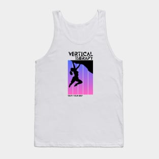 Vertical Therapy - Trust your grip Woman | Climbers | Climbing | Rock climbing | Outdoor sports | Nature lovers | Bouldering Tank Top